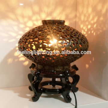 Modern brief Multifunctional E14 Walnut salt table lamp for bedroom