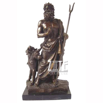 Famous life size antique reproduction ancient metal statue zeus bronze sculpture