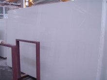 Pure White Artificial Stone Glass Thassos Slabs