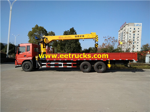 DFAC 6X4 10ton lori na cranes