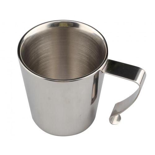 Stainless Steel Double Wall Coffee Cup With Plate