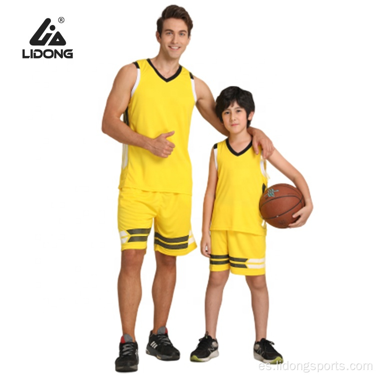 Uniforme de baloncesto de diseño de baloncesto único al por mayor