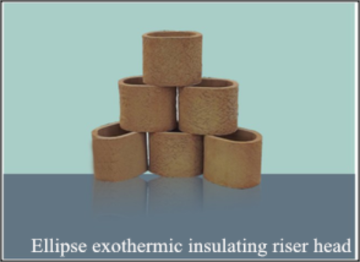 Ellipse riser exothermic insulation