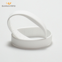 62mm round 14443A 13.56mhz NTAG216 Silicone RFID Wristband