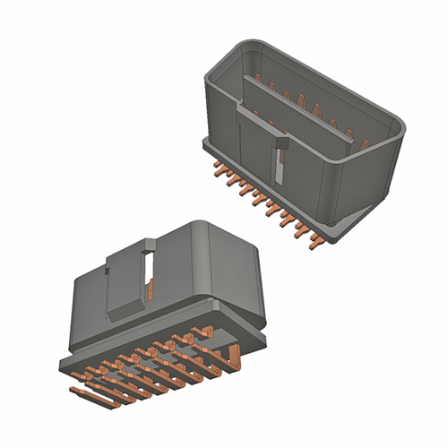 OBD 16P mannelijke hoek omgekeerd 12V Type 14,6 mm