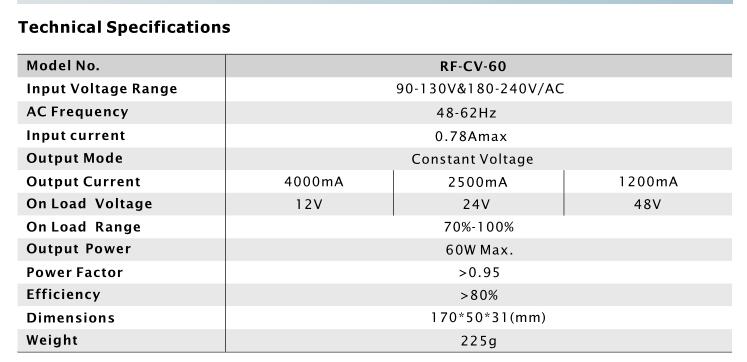 60W wireless led driver