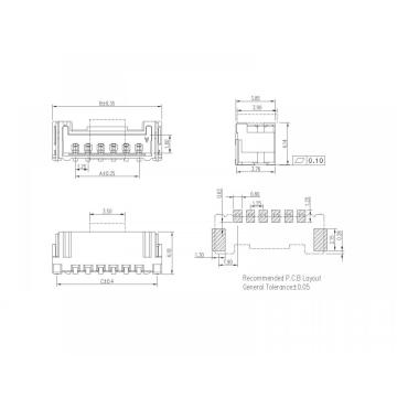 1.25mm Pitch 180° Wafer AW1259VM-XP SMT Type