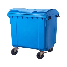 Large Wheelie Plastic Trash Can - 1100L Wheeled Garbage Bin