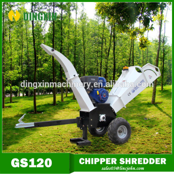 Red Shredder with CE certificate 15hp wood chipper shredder