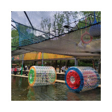Transparent Inflatable Cylinder Human Water Bubble Ball, PVC Floating Roller, Aqua Zorbing Ball, and Walk-On Inflatable Zorb Bal