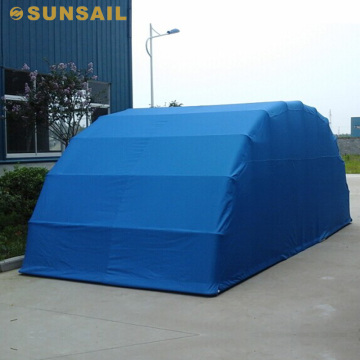 Folding portable motorized car garage