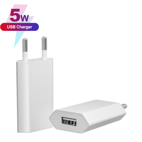 1 poortwandadapter 5W USB -telefoonlader