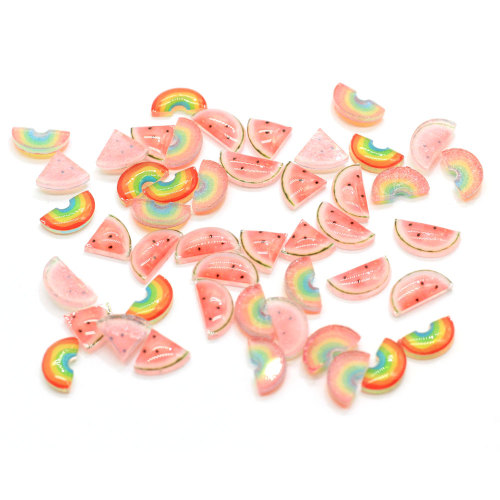 Kawaii Summer Watermelon Flat back Resina Cabochon Scrapbooking Custodia per telefono fai da te Decorazione Abbellimenti Accessori