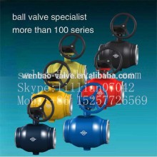 astm a216 material fully welded ball valves with Trunnion Mounted ball