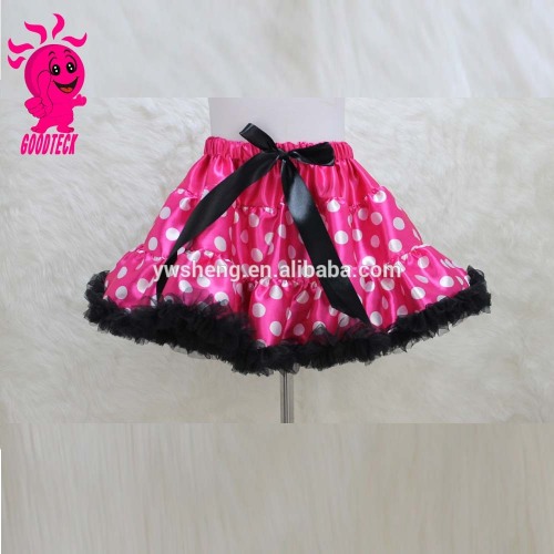 Lovely chiffon dot baby girls pettiskirt tutu cheap tutu pettiskirt girls puffy skirt