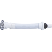 Tubo de plástico, mangueira flexível de drenagem da pia, tubo telescópico, conexão de tubo extensível de resíduos do dreno