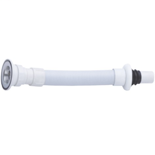 Tubo plástico de PVC, mangueira flexível de drenagem da pia, tubo telescópico, conexão de tubo extensível de resíduos