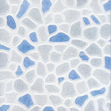 8mm thickness stylish white and blue porcelain floor tile