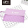 Purple series canvas&mesh custom file holder