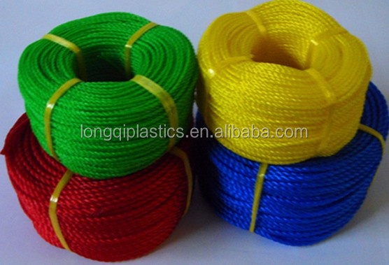 pp pe plastic nylon rope with color rope 3mm diameter price $2.0