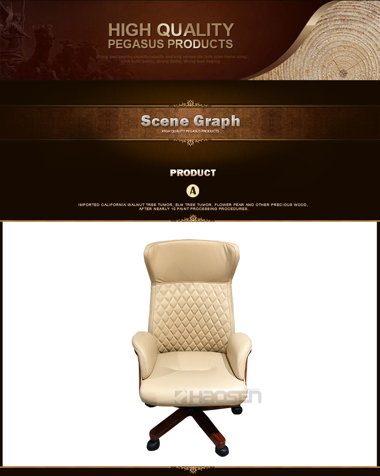 2018 Latest comfortable white modern ceo desk chair