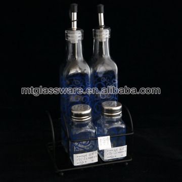 glass oil and vinegar bottle