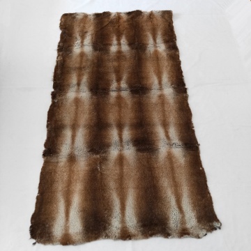 muskrat imitation tanned rabbit skins real rabbit fur plate