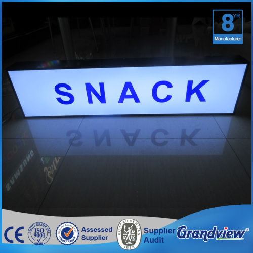 Promotional shop sign board light box with letter