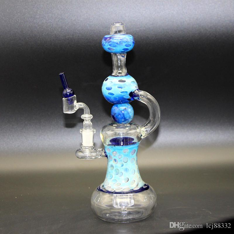 Bong!New Multi colour Glass Water Pipes Fab Egg with Matrix Perc 14.5mm Female Joint Oil Rigs Glass Bongs