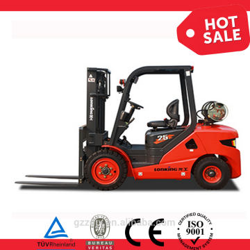 LPG/gasoline fork lift, 2.5Ton fork lift,nissan engine