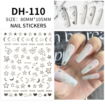 Leidankou 3D Nail Art Stickers for Creative Nail Decorations