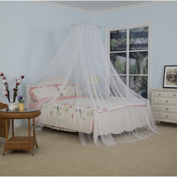 TC White Mosquito Net Easy Installation Bed Canopy