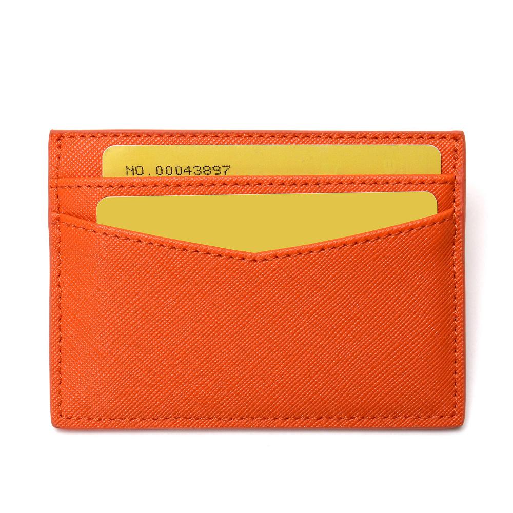 Aangepaste naam Diy Orange Card Holder en Keychain