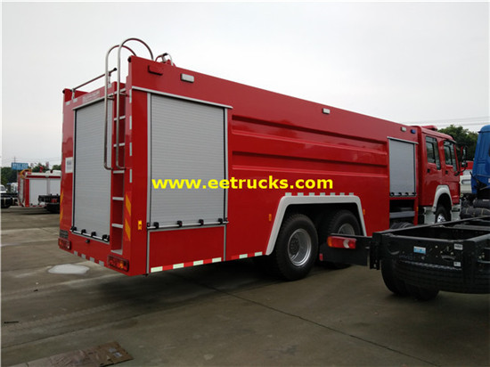 15m3 340hp HOWO Fire Fighting Trucks