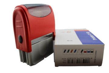 Personalized Rectangle Self Inking Rubber Stamps , Large Message Stamps