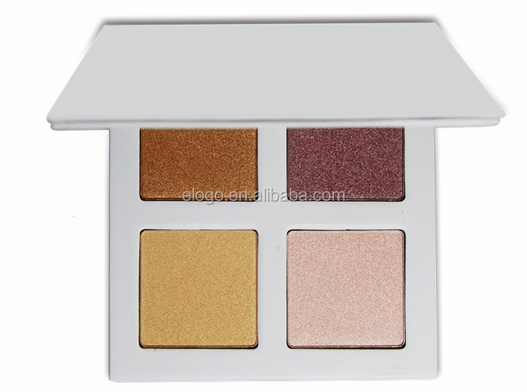 4 color Highlighter OEM ODM wholesale Private label makeup highlighter Palette your own brand