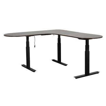 3 Legs L Shape Electrically Adjustable Desk