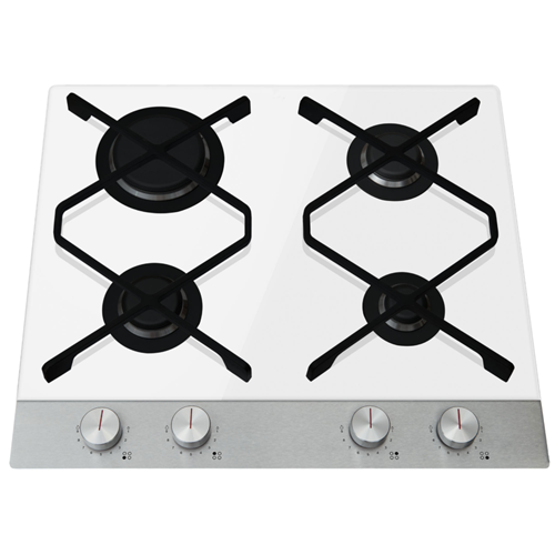 White Gas Stove Top 4 Burners