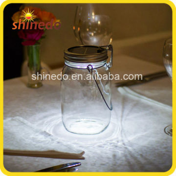 hot sale clear jar solar light consol