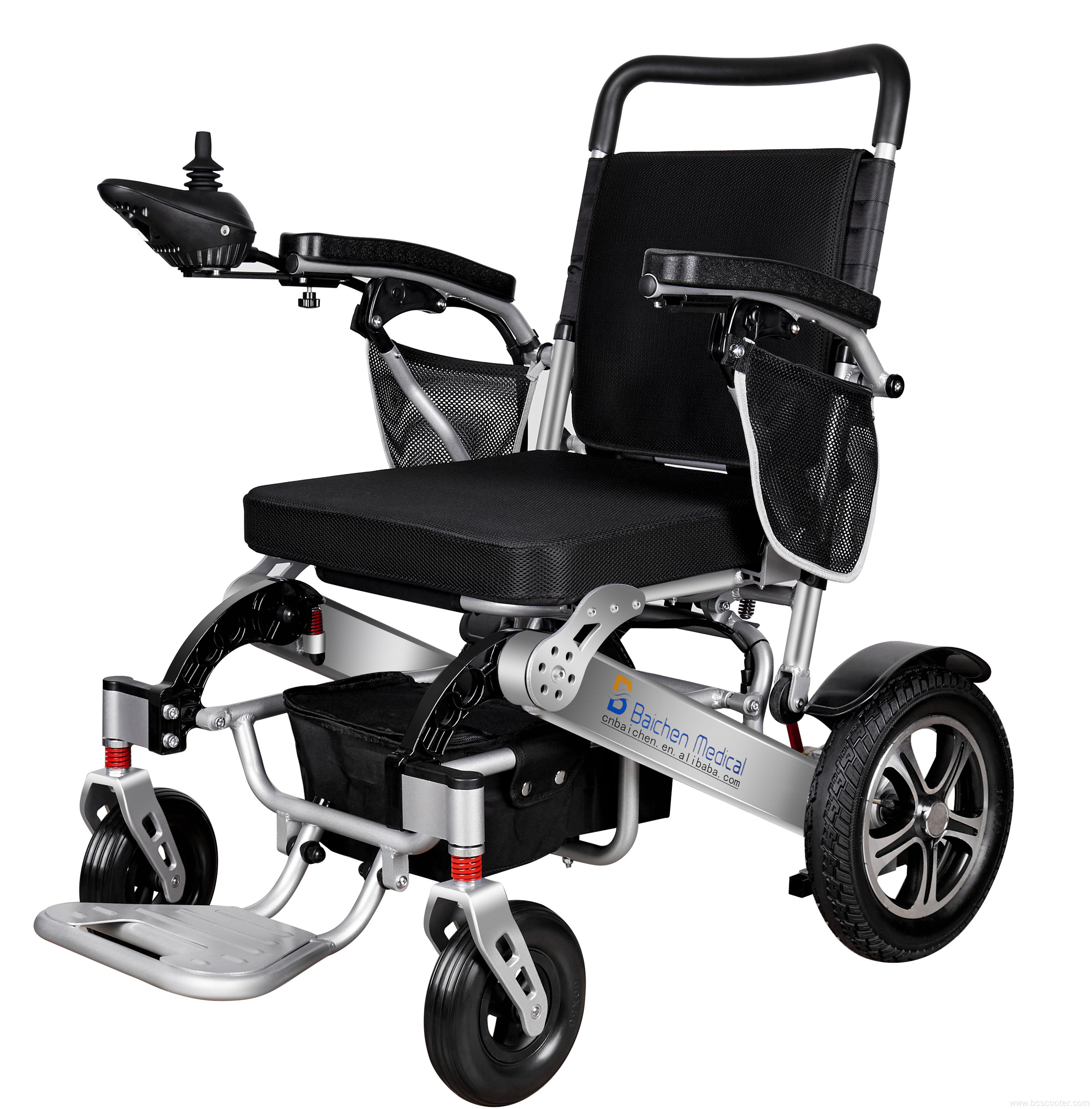140KG Folding Electromagnetic brakes Electric wheelchair