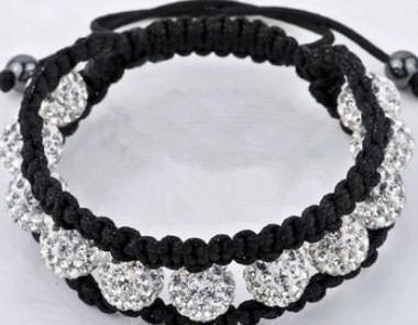 Crystal Pave Beads Bracelet