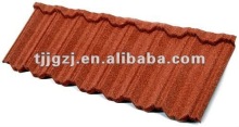 Colorful stone chip roof tiles