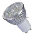 Gros plan sur chaud 4 * 1W haute puissance 4x1W Gu10 4w Led spot gu10 lumière led 4w