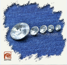 20L Metal Brass Silver Color Shank Dimaond/ Resin Pearl Coat Button