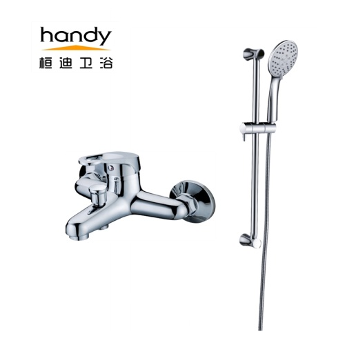 Single-handle tube hot and cold water mixer taps