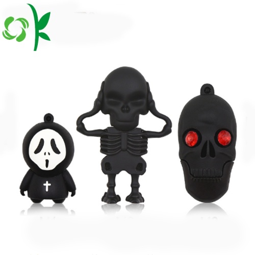 Cool Soft Skull Ιπποδύναμο σιλικόνης Soft Cover USB Stick