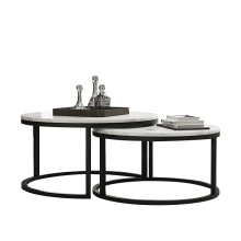 Marble patterned coffee table combination