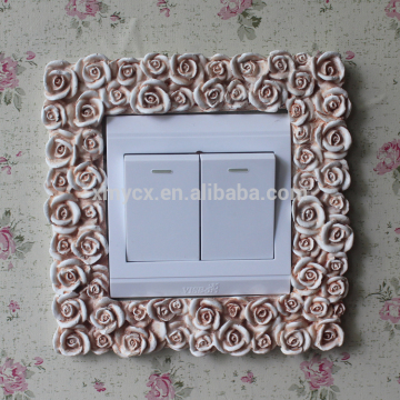 Artificial made in china resin decorative switch cover