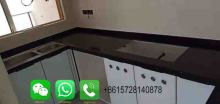 Foshan Weimeisi Polished Artificial White Marble Kitchen Island Stone Quartz Countertop/Worktop