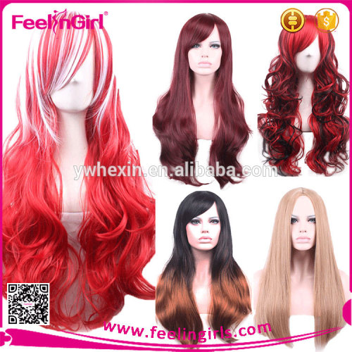 No MOQ Newest Arrival Fashion Women Long Top Wig